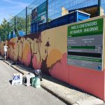 Fresque en cours de réalisation