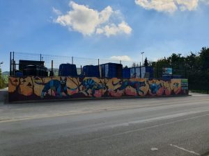 Fresque avec chats terminée
