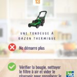 Une tondeuse à gazon