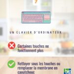 Un clavier d'ordinateur